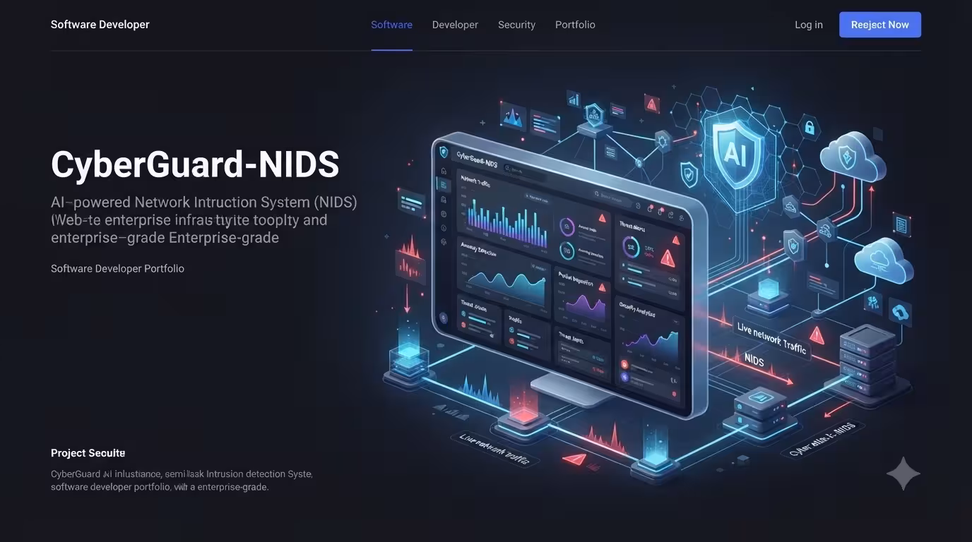 CyberGuard-NIDS — Machine-learning intrusion-detection dashboard (Random Forest + Streamlit).